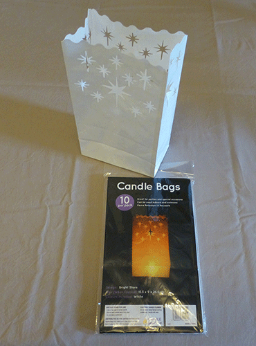 Polar Star Candle Bags White - Pk10