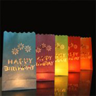 Candle Bags Mix Colour Happy Birthday