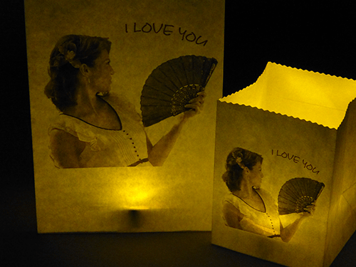 Custom Print Personalised Luminary Candle Bags