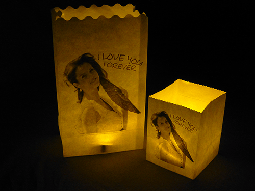 Custom Print Personalised Luminary Candle Bags