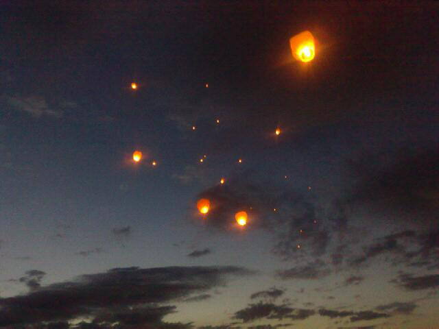 Sky Lanterns on the sky