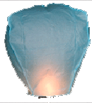 Blue eco premium sky lantern