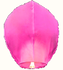 Pink sky lanterns