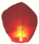 Red eco premium sky lanterns 