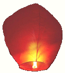 Red sky lanterns