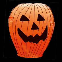 4 Halloween Pumpkin Sky Lanterns