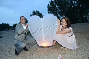 lanterne volanti matrimonio nuziale sposi