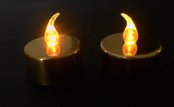 Gold LED Tealights 