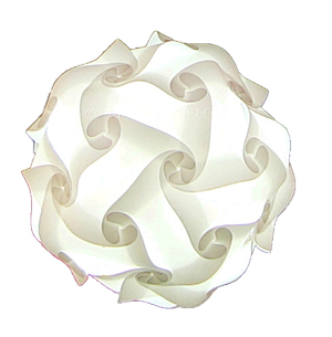 White puzzle lamps