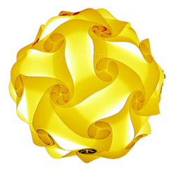 Yellow puzzle lamps 