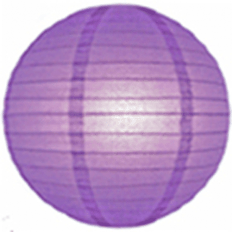 8inch Chinese Paper Hanging Lanterns 20cm Lilac - Pack of 1