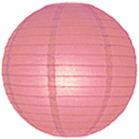 8inch Chinese Paper Hanging Lanterns 20cm Pink - Pack of 1