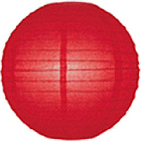 12inch Chinese Paper Hanging Lanterns 30cm Red - Pack of 1