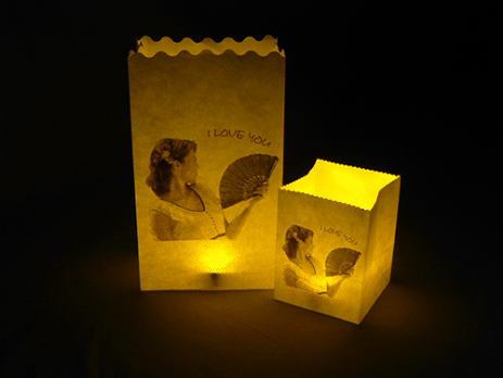 Personalised Luminary Candle Bags with Large Digital Print