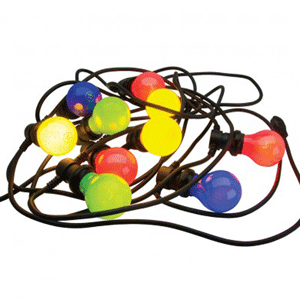 Outdoor Festoon Lights 10 Mixed Colours 25W E27