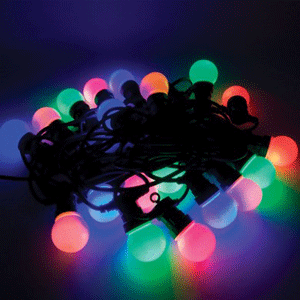 Outdoor Festoon Lights 20 Mixed Colours 25W E27