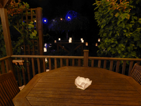 Flower Lanterns on table