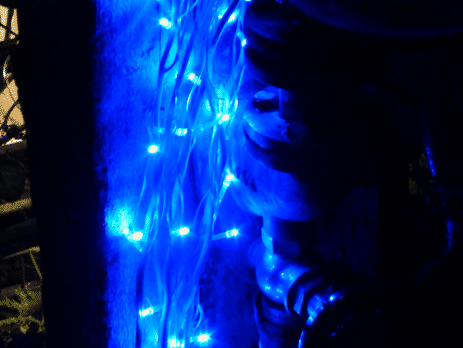 Brown Twig Decorative Blue LED Lights
