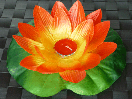 Lotus Floating Lanterns Orange - Pack of 1