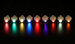 Mini Shuttle LED Lights Blue - Pack of 10